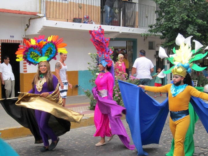 photo of the puerto vallarta gay pride parade and festivities